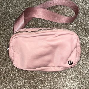 pastel pink lululemon belt bag